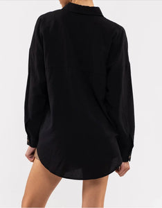 Nyla Oversized Shirt (Black)