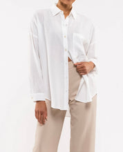 Load image into Gallery viewer, Nyla Oversized Shirt (White) PLUS SIZE
