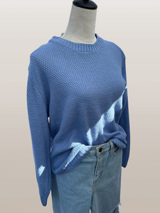 Grace knitted Top (Spring Blue)