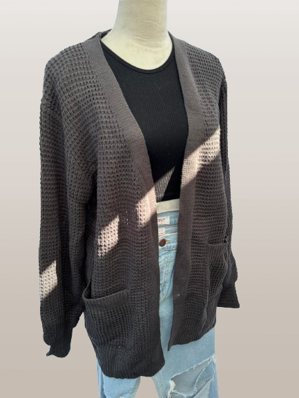 Luna knitted Cardigan (Ash Grey)