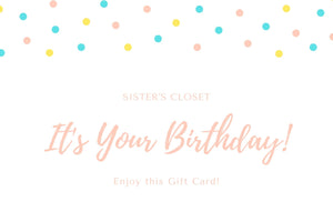 Happy Birthday Gift Card