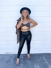 Load image into Gallery viewer, Rita Leopard print set- Bralette and Button shirt
