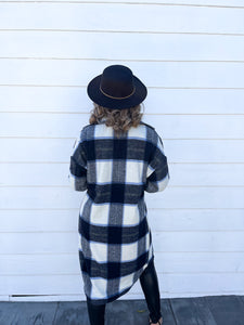 Ashley Long Plaid Shacket