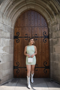 Marina Midi Dress (Pastel Green)